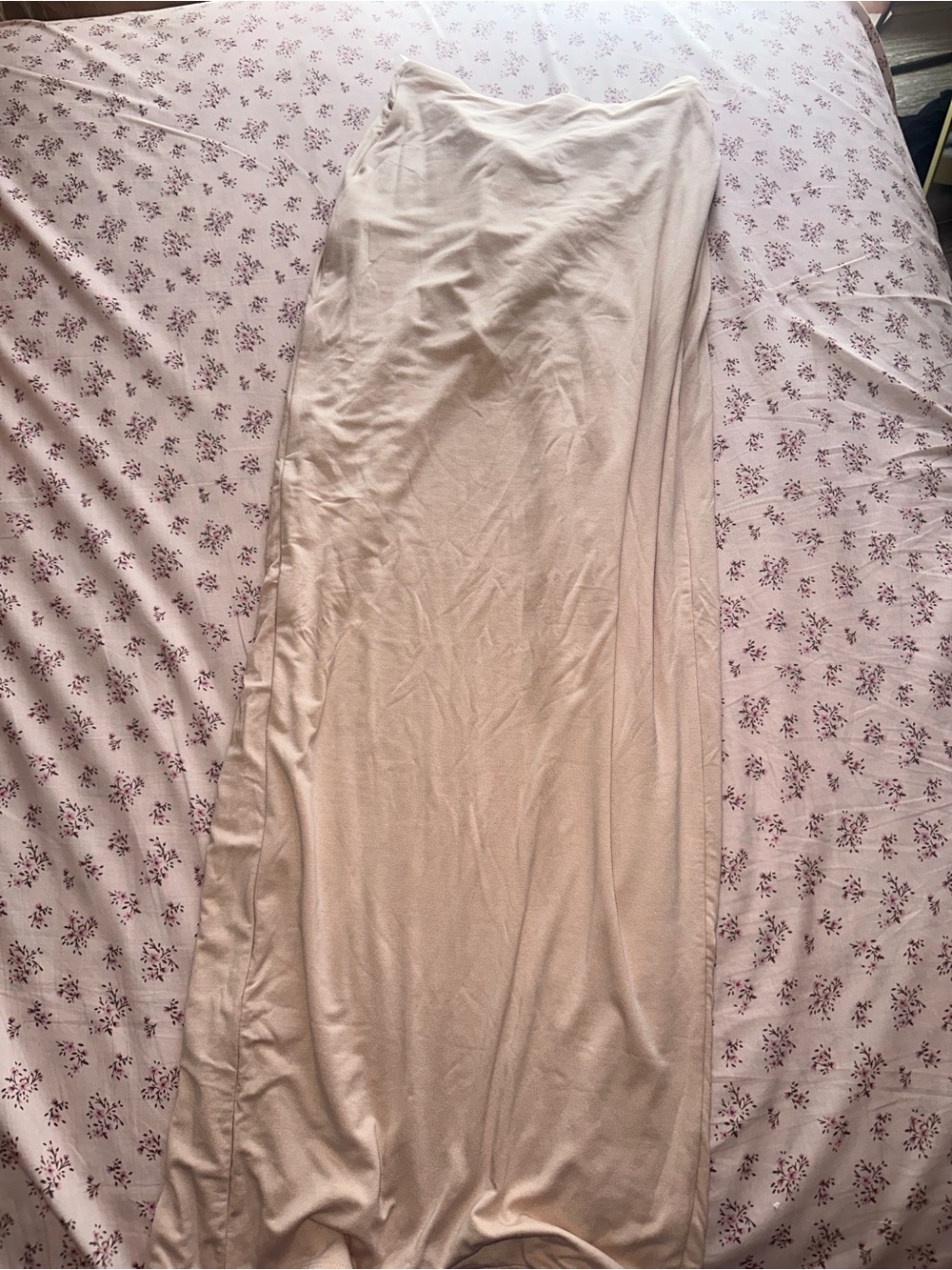 Oh Polly Blush Pink Midi Skirt - Picture 3 of 3